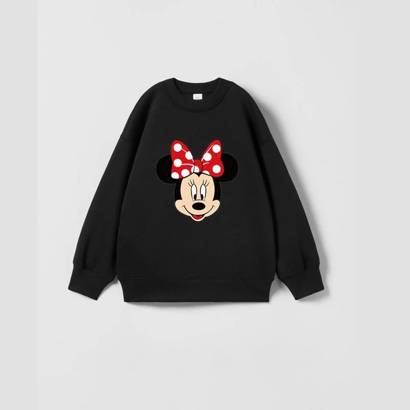 Cartoon Sweatshirts Pure Color Casual Sports Long-sleeved T-Shirt For Boys And Girls - Image 7