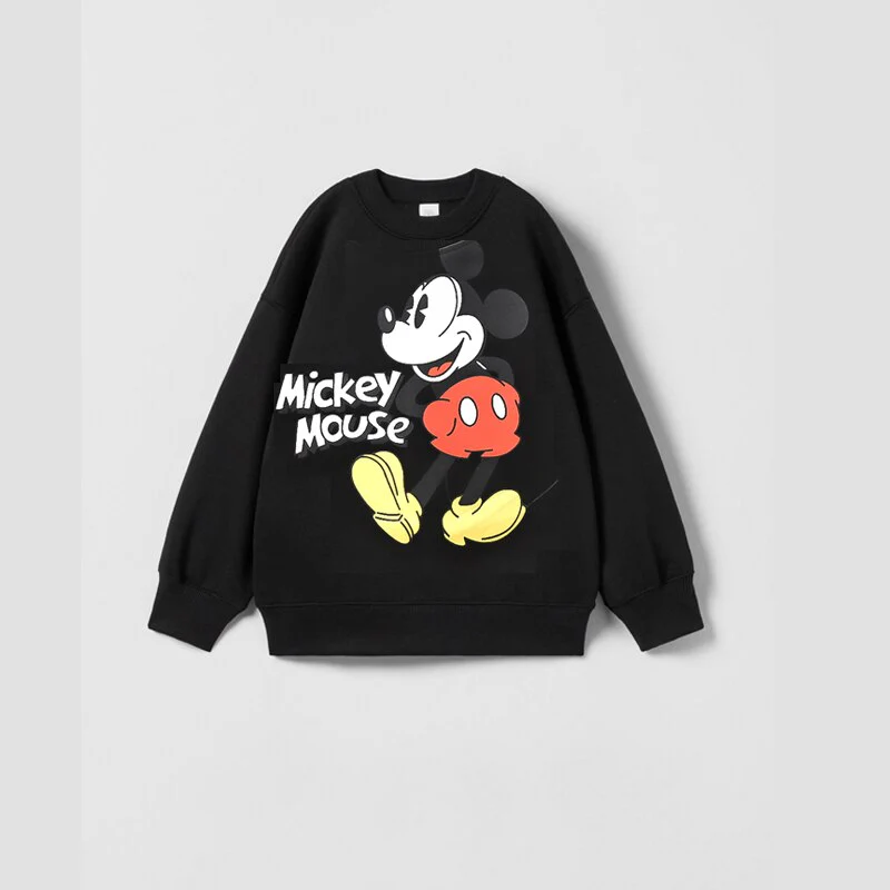 Cartoon Sweatshirts Pure Color Casual Sports Long-sleeved T-Shirt For Boys And Girls - Image 8