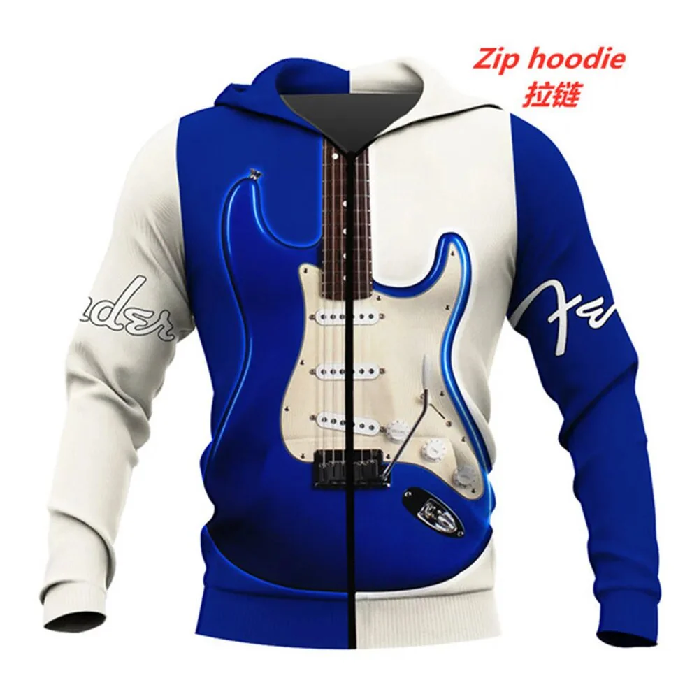Casual Sports Piano Music Hoodie Fashion Pullover 3D Printing Zip Hoodie/Sweatshirt Women's Men's Christmas Sweater - Image 3