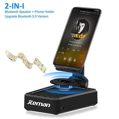 Cell Phone Stand with Wireless Bluetooth Speaker and Anti-Slip Base HD Surround Sound Perfect for Home and Outdoors with Bluetooth Speaker for Desk Compatible with iPhone/ipad/Samsung Galaxy - Image 7