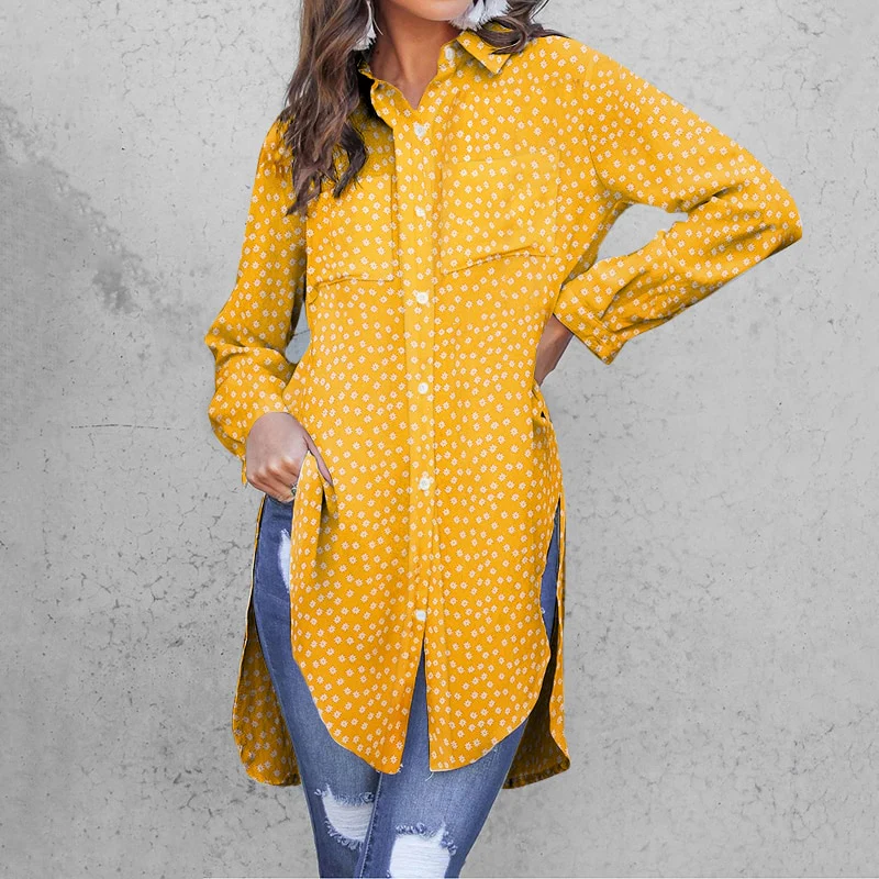 Celmia Women Blouses Fashion Leopard Printed Shirts 2023 Summer Long Sleeve Tunic Tops Casual Loose Buttons Office Lady Blusas - Image 6