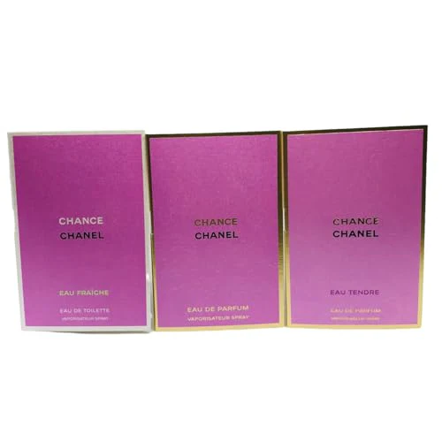 CHANEL Chance Collection 3 Vial Sample1.5ml each (1 EDP/ 1Tendre/1 Eau Fraiche)