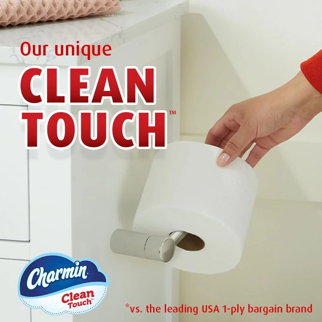 Charmin Ultra Strong Clean Touch Toilet Paper, 24 Family Mega Rolls = 123 Regular Rolls - Image 7