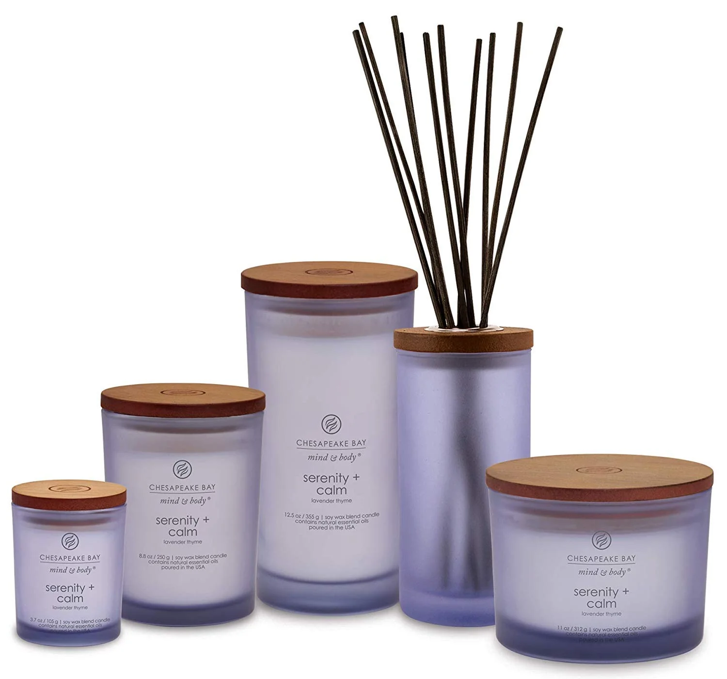 Chesapeake Bay Candle Scented Candle, Serenity + Calm (Lavender Thyme), Medium Jar, Home Décor - Image 4