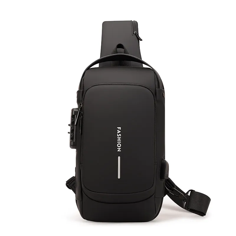 Chest Bag for Men Crossbody Bag Waterproof USB Shoulder Bag Anti-Theft Travel Messenger Chest Sling Pack Fashion Luxury Designer - Image 9