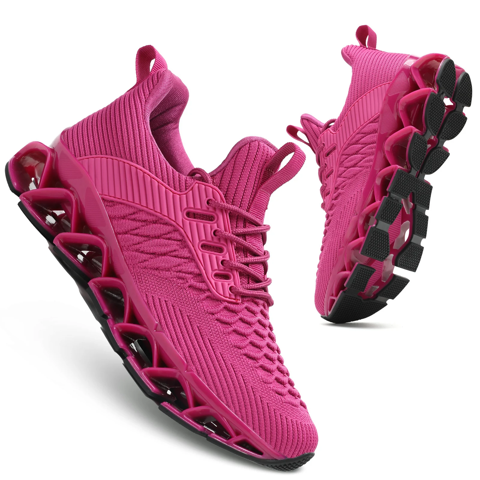 Chic Geometric Women's Sneakers for Fall – Breathable, Stabilizing, & All-Season Running Comfort - Image 16