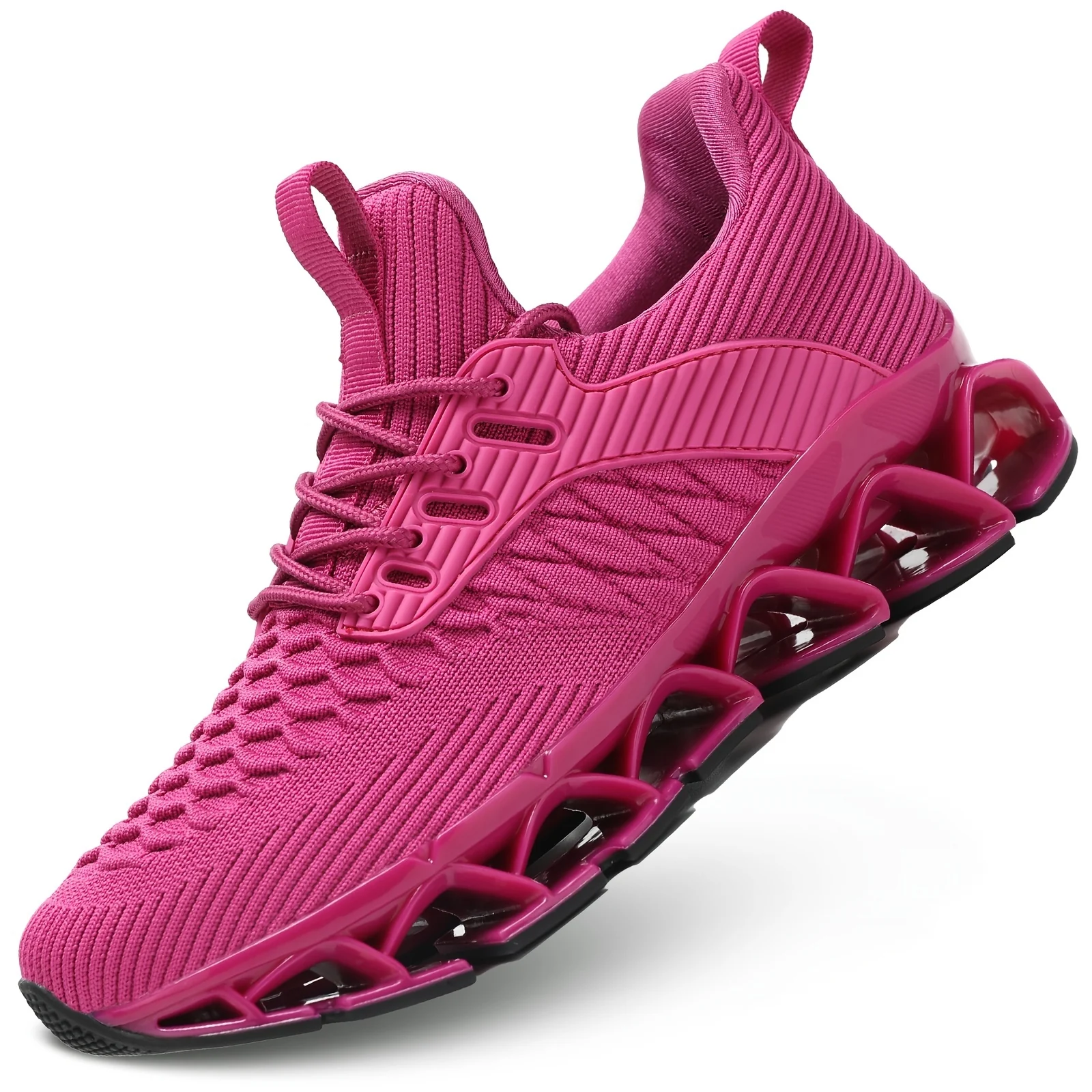 Chic Geometric Women's Sneakers for Fall – Breathable, Stabilizing, & All-Season Running Comfort - Image 2