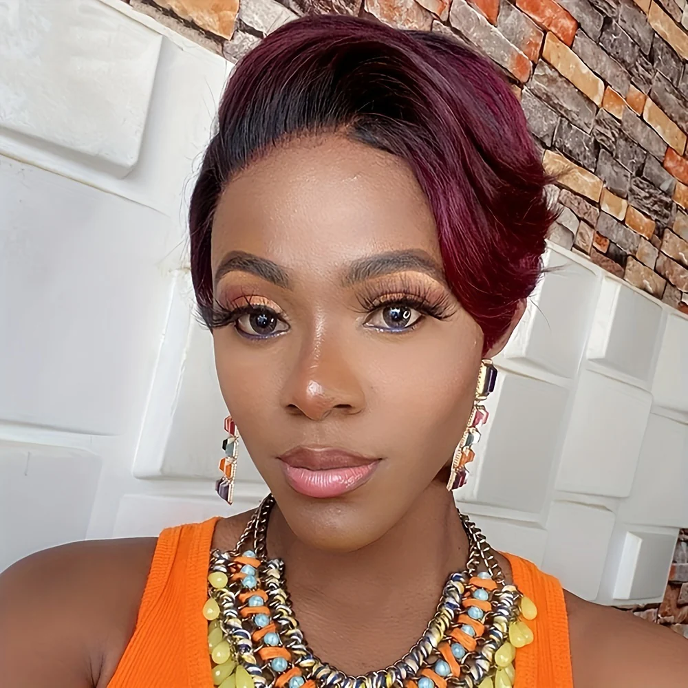 Chic Short Curly Pixie Wig - Synthetic Bob Style for Effortless Glamour - 6 Inch, Ideal for Daily Wear and Instant Makeover - Image 2