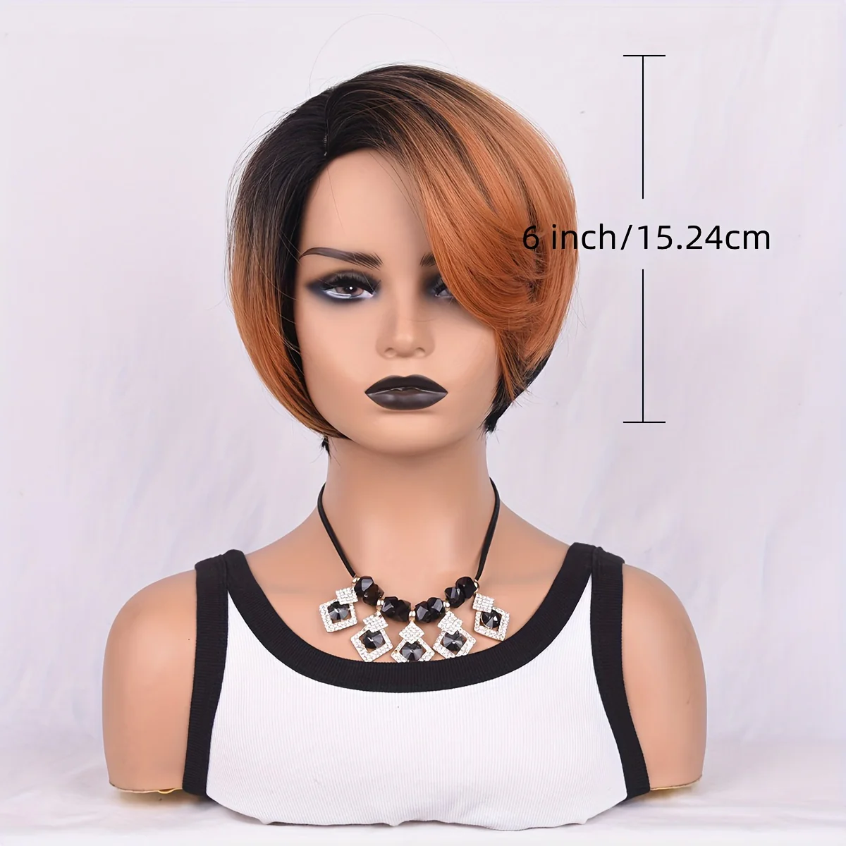 Chic Short Curly Pixie Wig - Synthetic Bob Style for Effortless Glamour - 6 Inch, Ideal for Daily Wear and Instant Makeover - Image 7