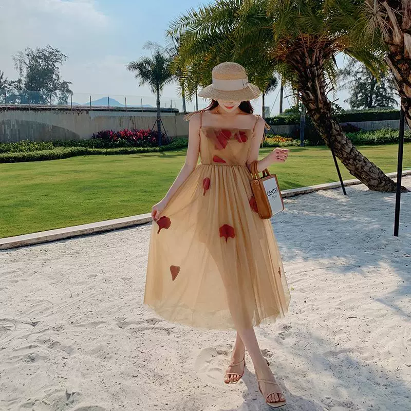 Chic Summer Retro Mesh Beach Vest Dress - Image 6