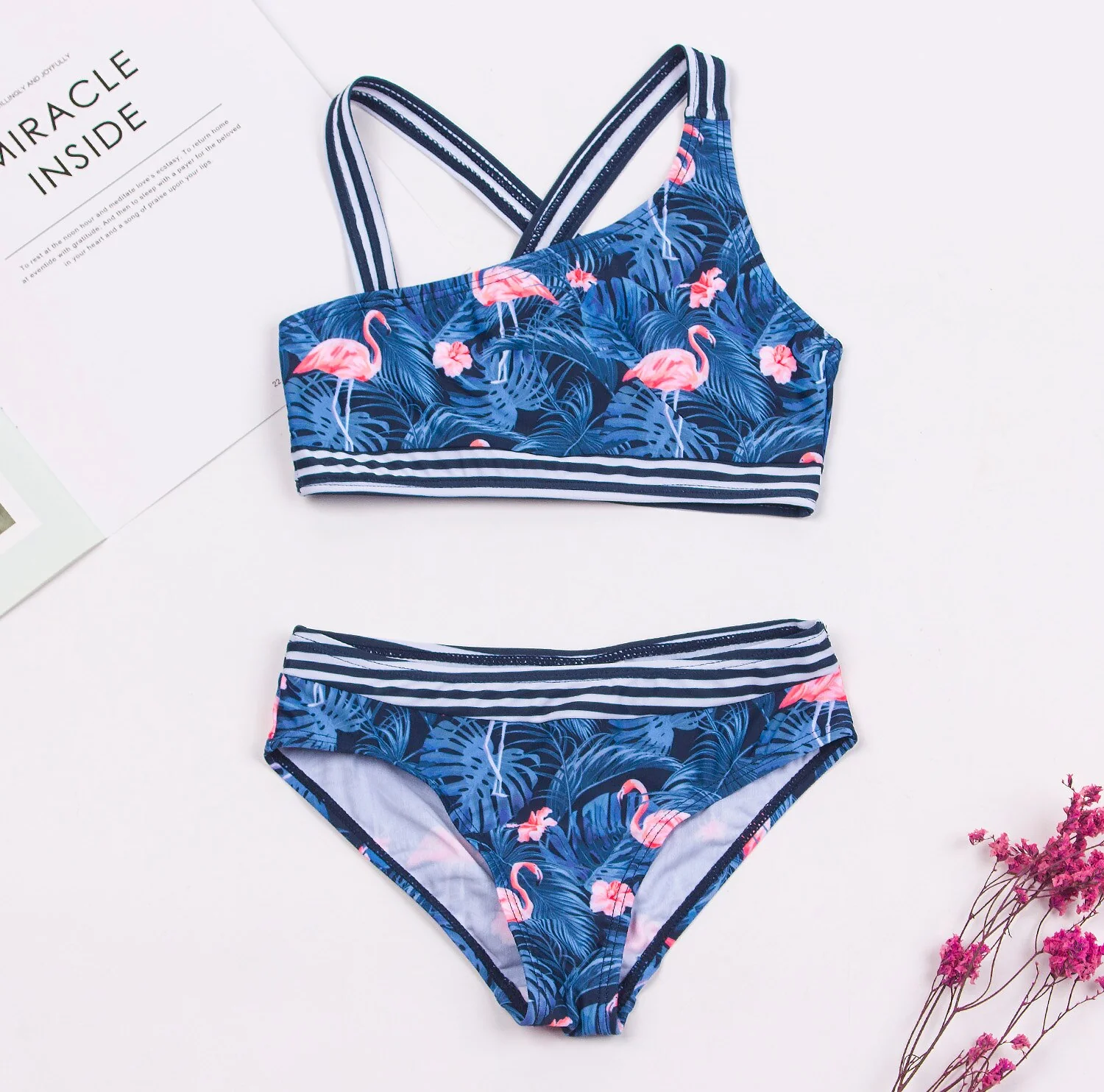 Children Girls Bikini Set 2023 Falbala Two-Pieces Swimming Suit Summer Halter Kids Girl Swimwear Swimsuit Bandage Bathing Suit - Image 18