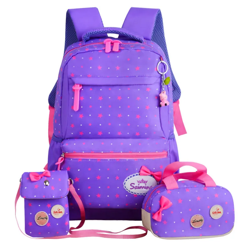 Children School Bags Teenagers Girls Printing Rucksack school Backpacks 3pcs/Set Mochila kids travel backpack Cute shoulder bag - Image 12