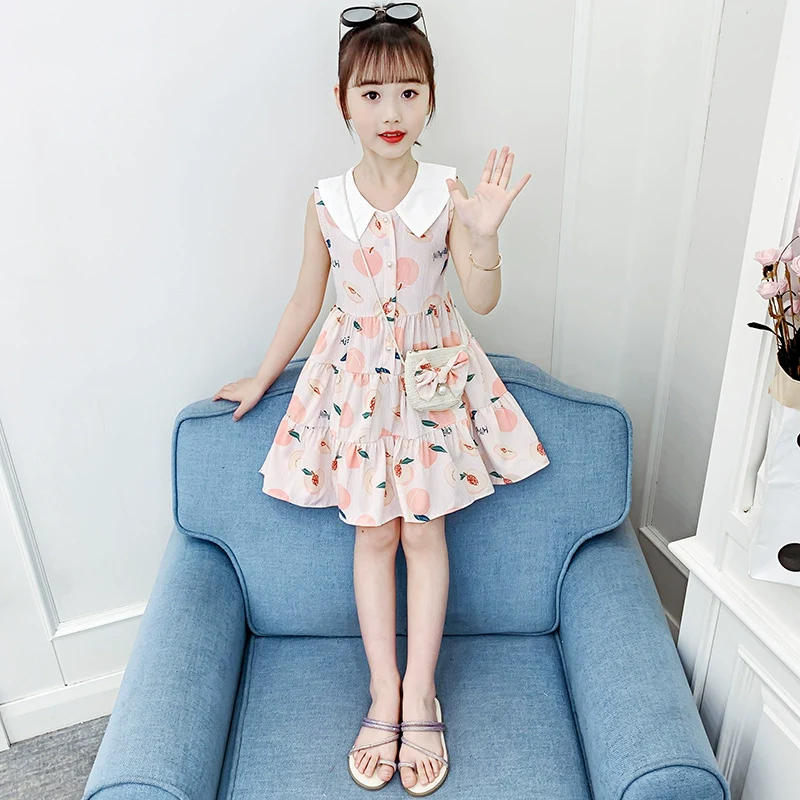Children's Cotton Stylish Internet Celebrity Dress Summer Clothing - Image 2