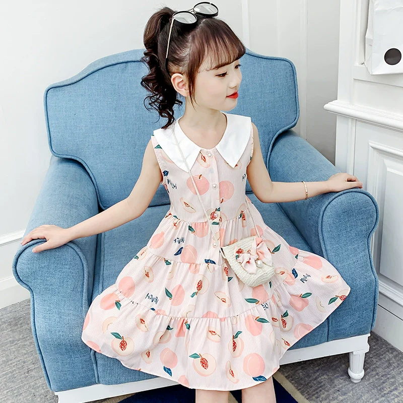Children's Cotton Stylish Internet Celebrity Dress Summer Clothing - Image 4