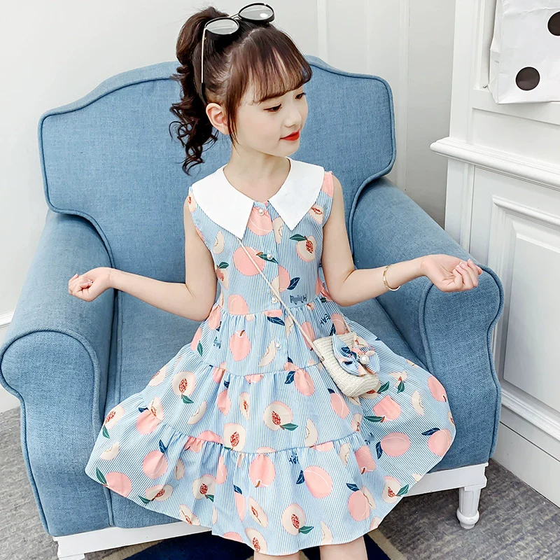 Children's Cotton Stylish Internet Celebrity Dress Summer Clothing - Image 7
