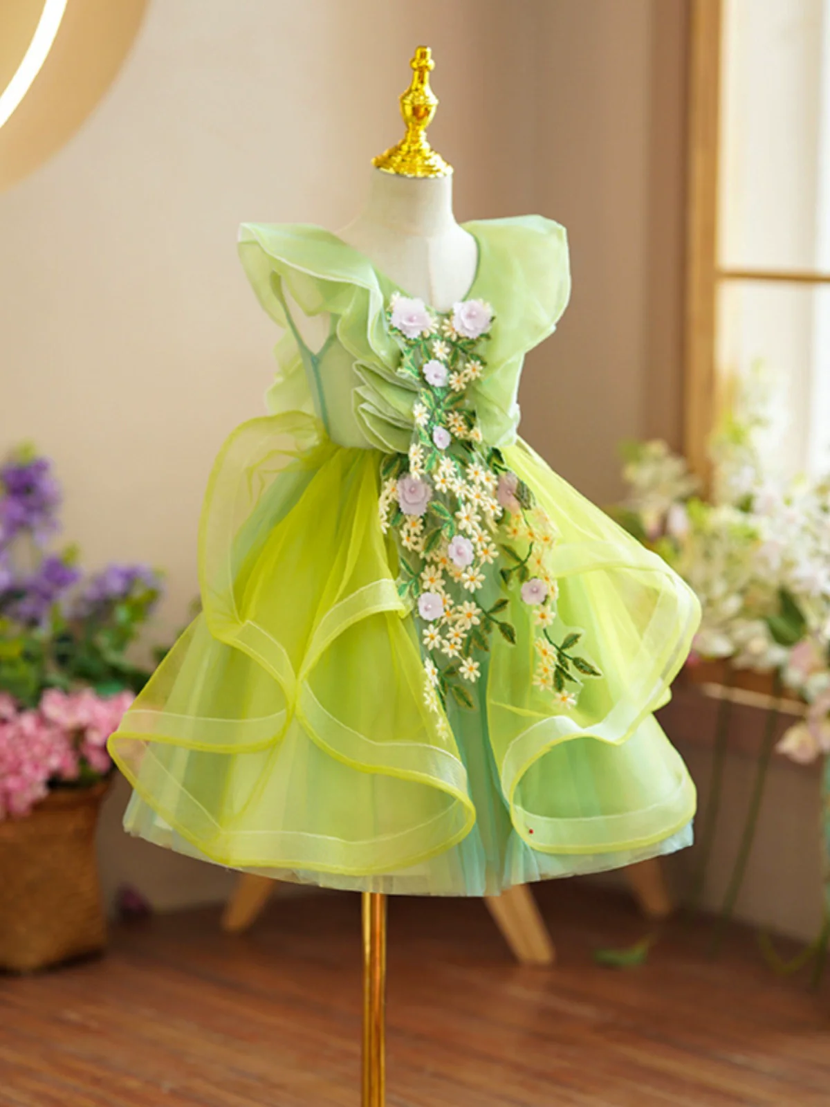 Children's Cute Princess Dress - Image 3