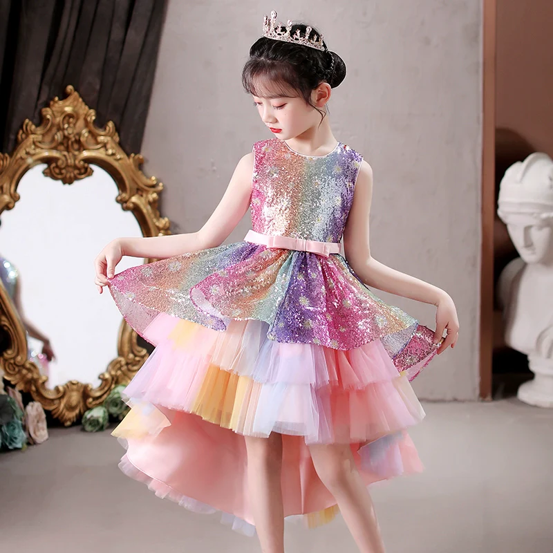 Children's Elegant Sequin Trailing Dress Piano - Image 12