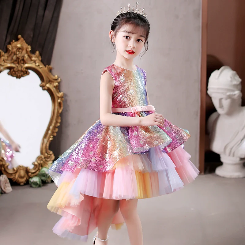 Children's Elegant Sequin Trailing Dress Piano - Image 3