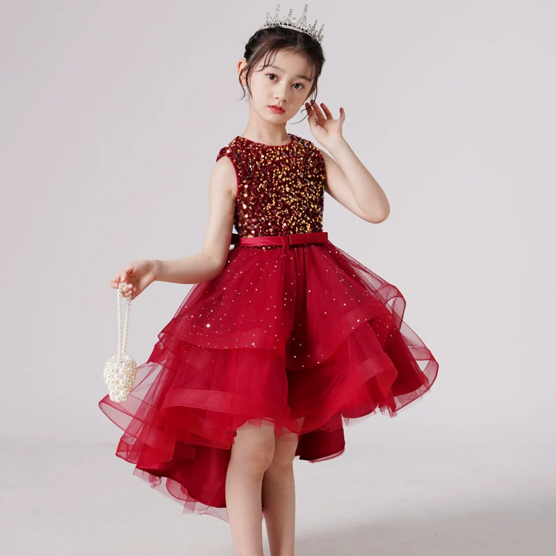 Children's Elegant Sequin Trailing Dress Piano - Image 4