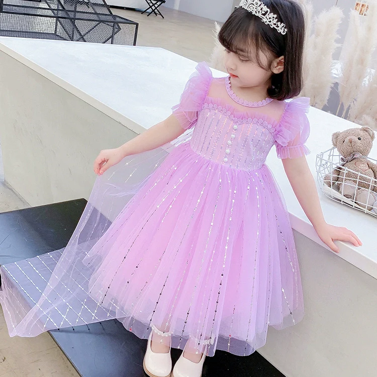 Children's Ice and Snow Dress High-End Dress