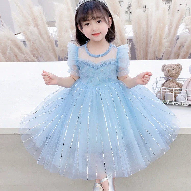 Children's Ice and Snow Dress High-End Dress - Image 3