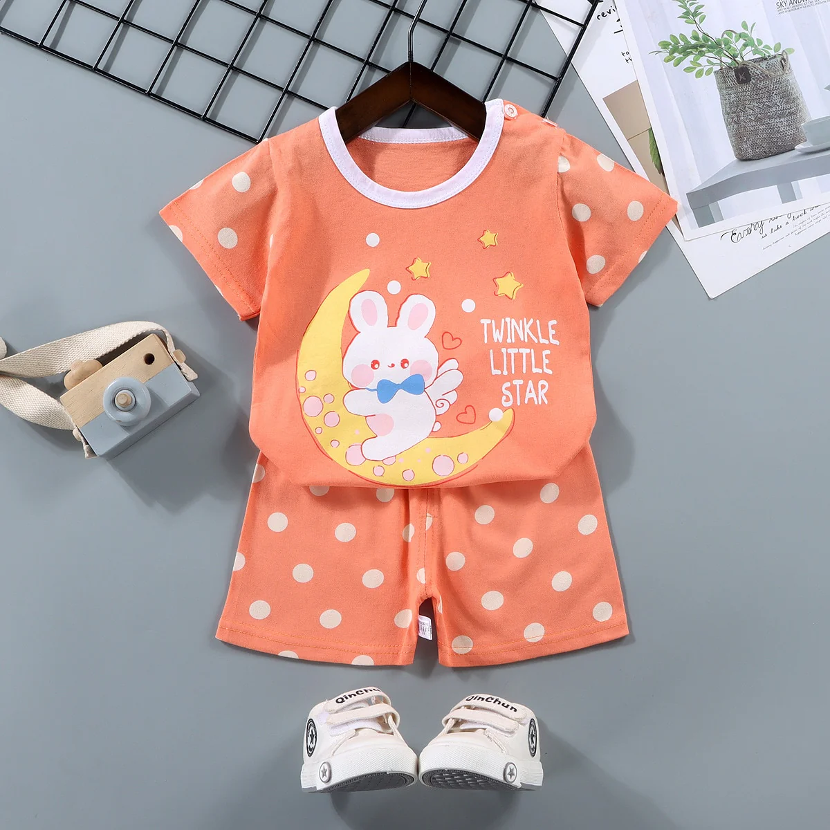 Children's Sets mother Kids Clothes Boys Girl T-shirt Shorts 2PCS Summer Cotton Short sleeve Baby Children Clothing Toddler Suit - Image 11