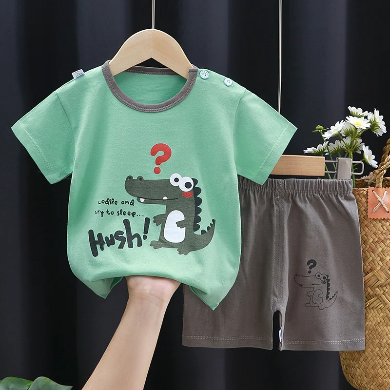 Children's Sets mother Kids Clothes Boys Girl T-shirt Shorts 2PCS Summer Cotton Short sleeve Baby Children Clothing Toddler Suit - Image 13