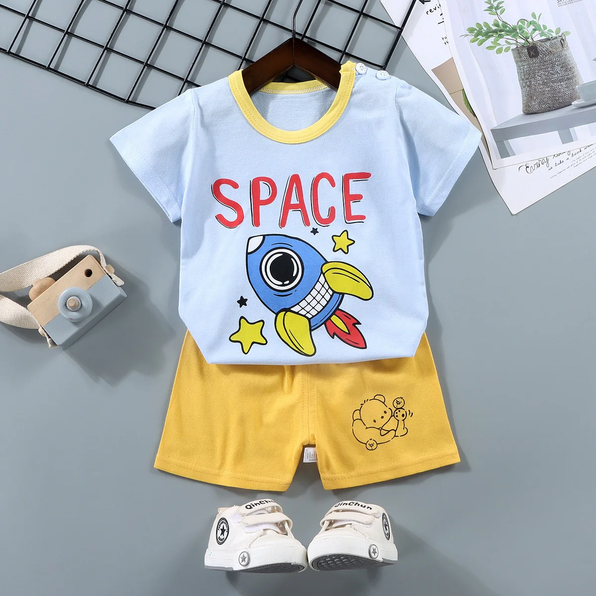 Children's Sets mother Kids Clothes Boys Girl T-shirt Shorts 2PCS Summer Cotton Short sleeve Baby Children Clothing Toddler Suit - Image 15