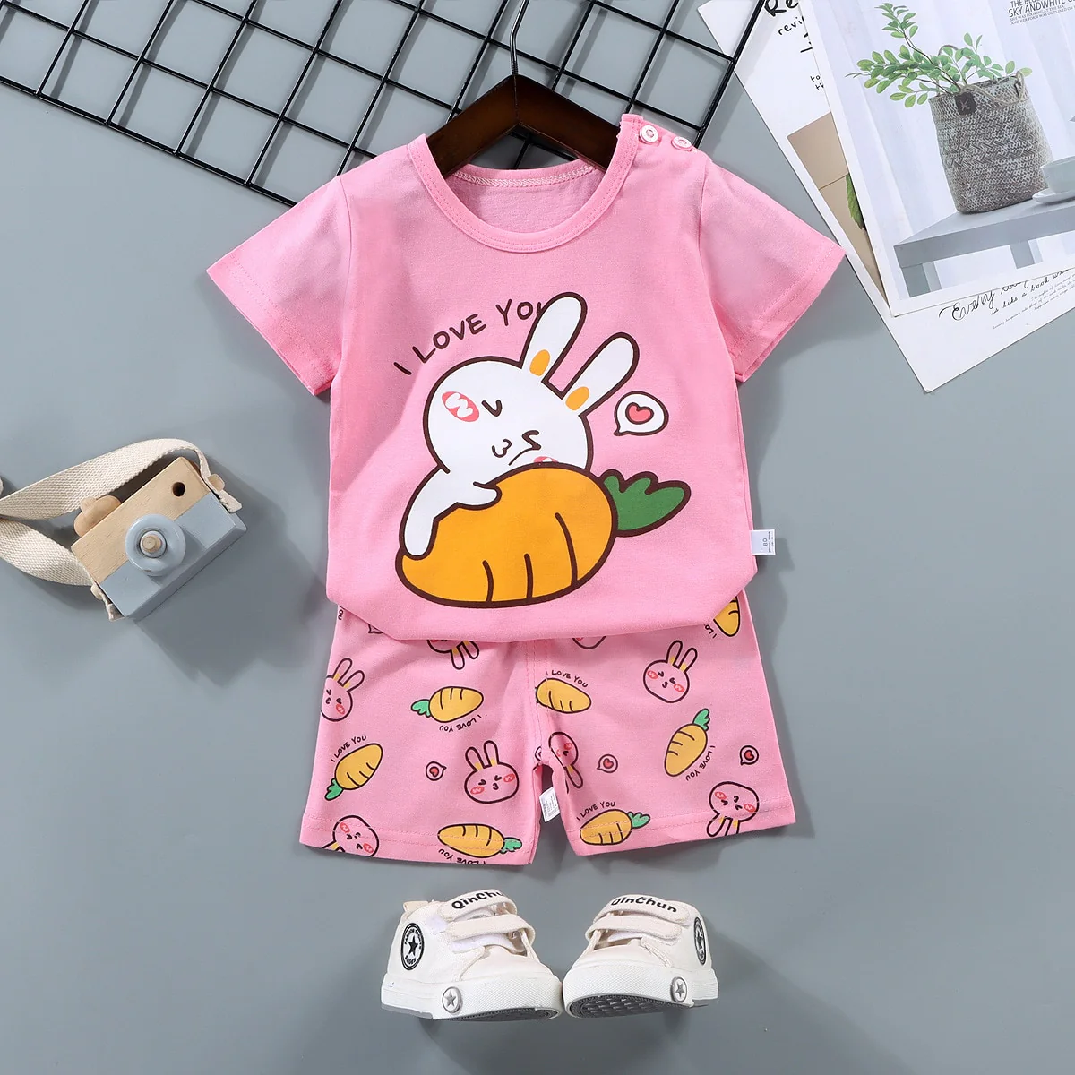 Children's Sets mother Kids Clothes Boys Girl T-shirt Shorts 2PCS Summer Cotton Short sleeve Baby Children Clothing Toddler Suit - Image 5
