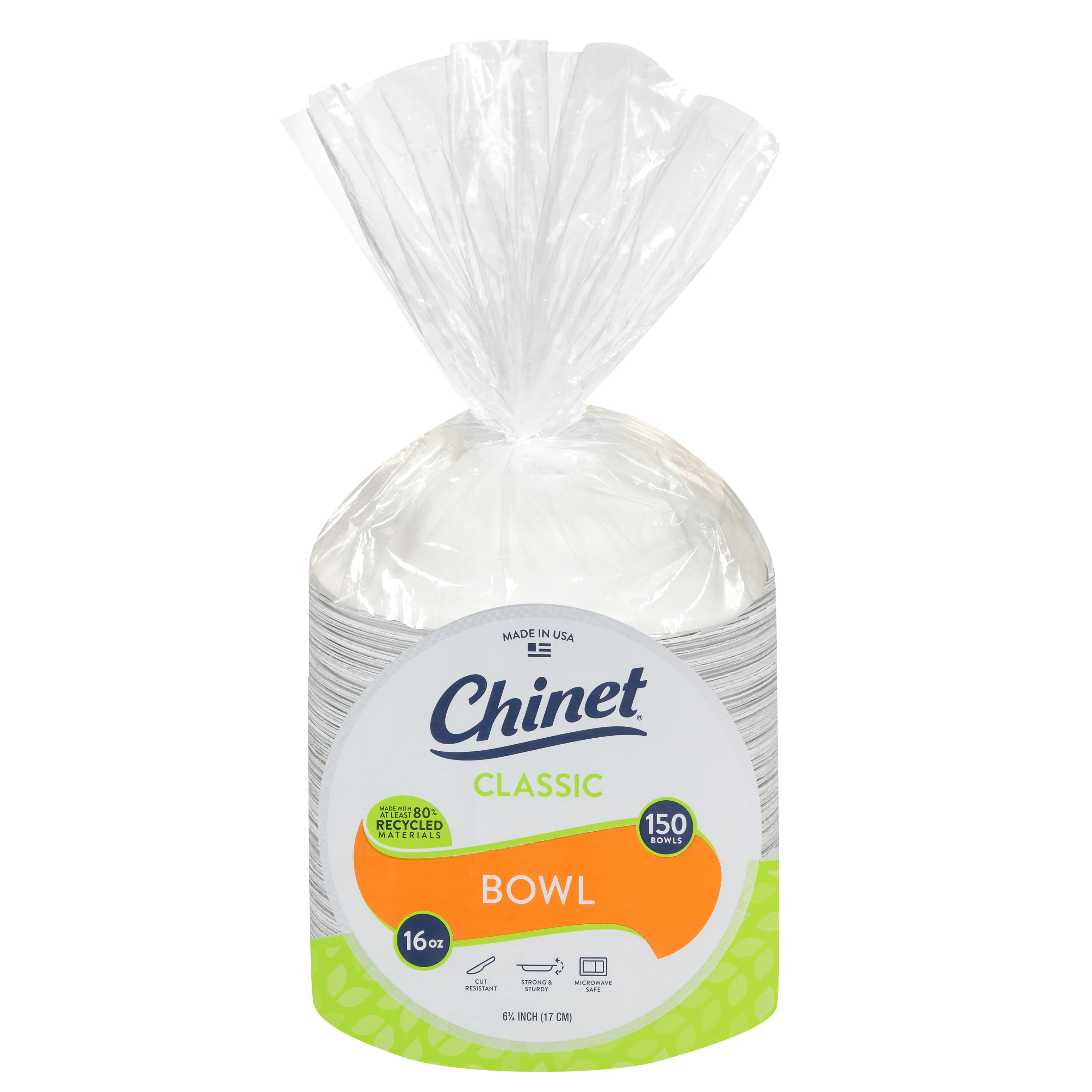 Chinet Classic White Fiber Bowl, 150 ct. - Image 2