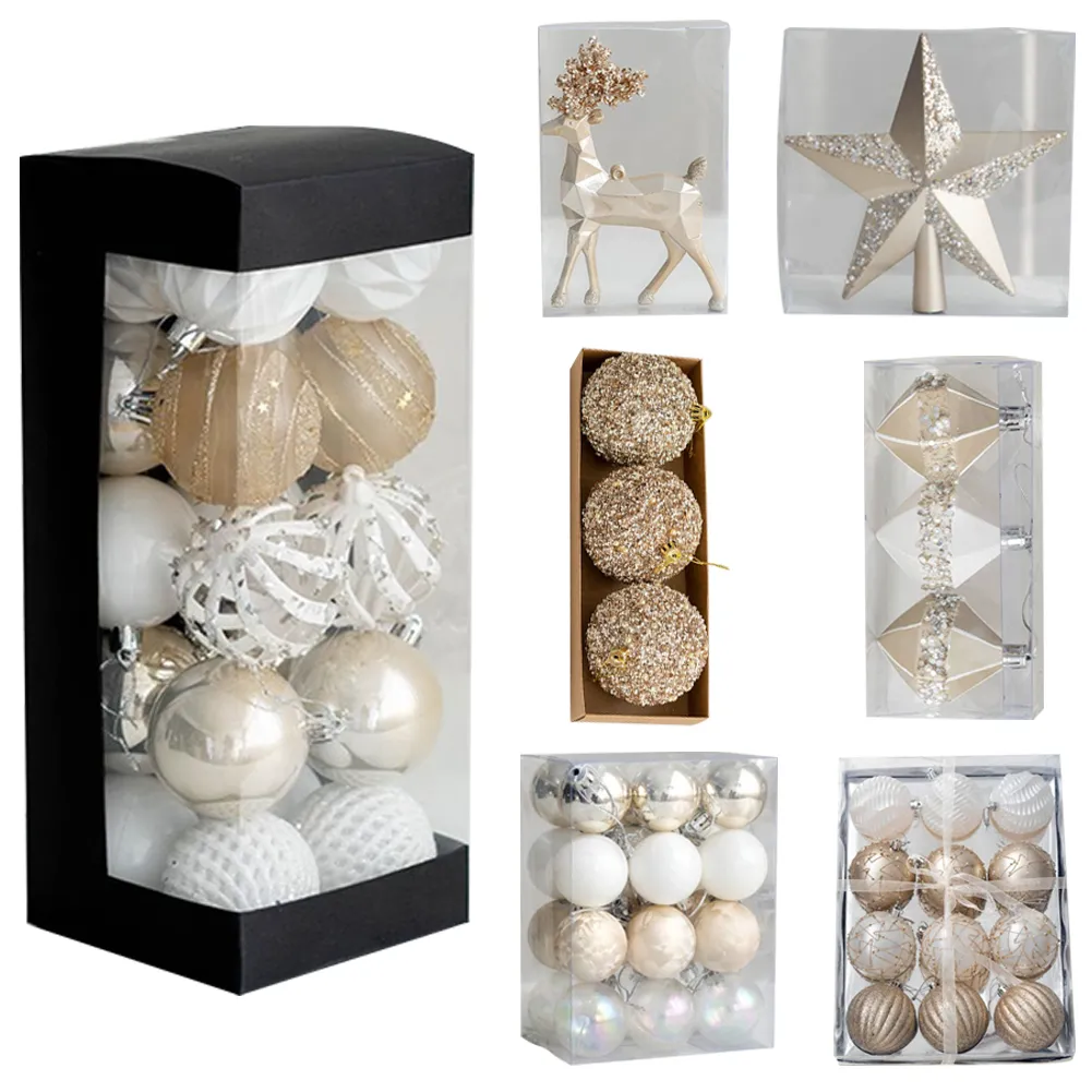 Christmas Decorations 2023 Baubles Christmas Tree Balls Pendant Xmas Home Merry Party Wedding Ornament Supplies Plastics