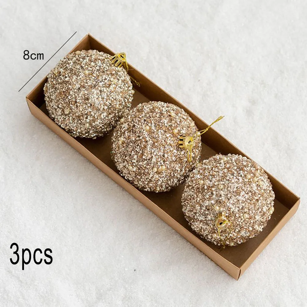 Christmas Decorations 2023 Baubles Christmas Tree Balls Pendant Xmas Home Merry Party Wedding Ornament Supplies Plastics - Image 2