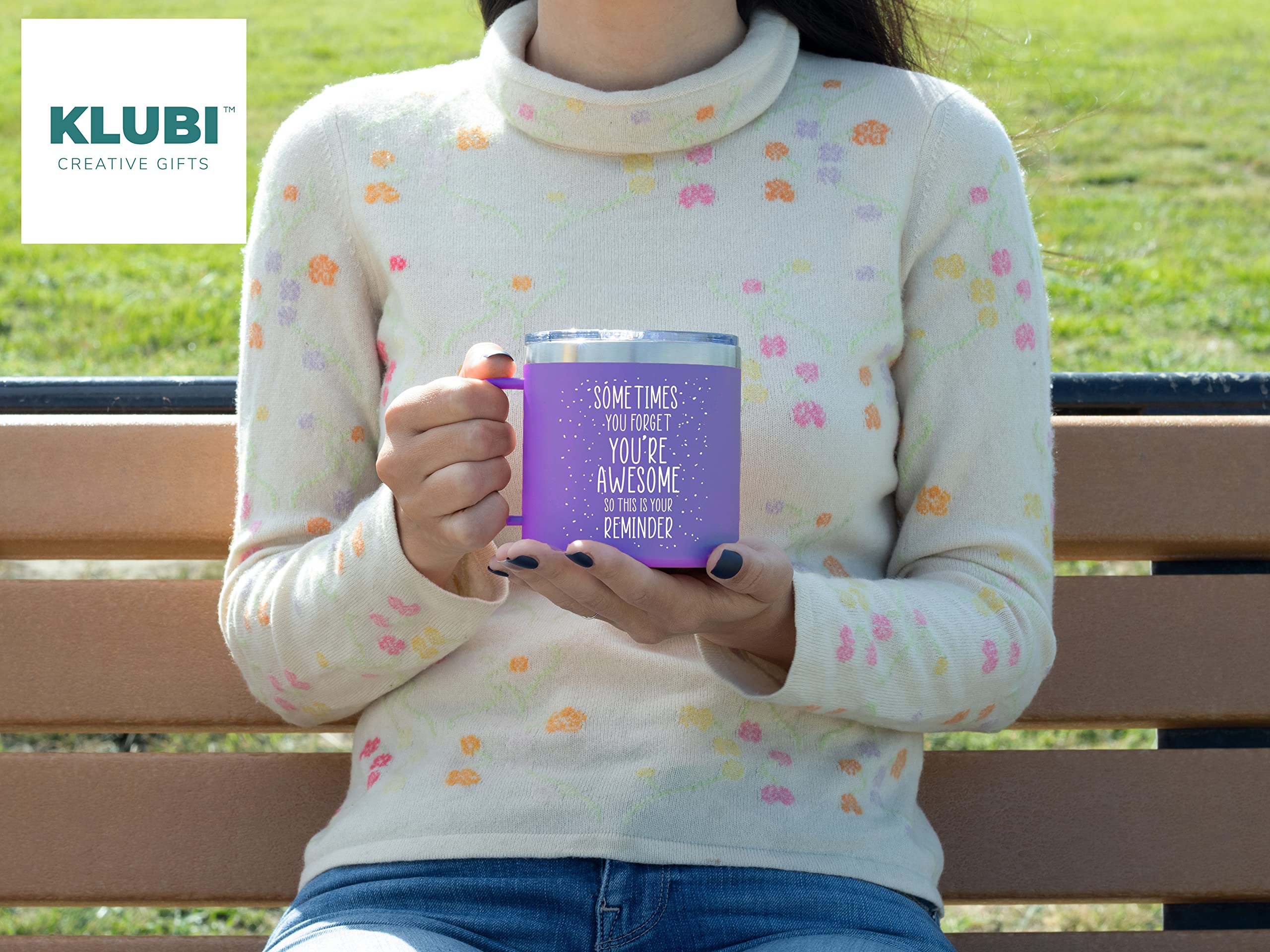 Christmas Gifts for Women – Premium Coffee Purple Mug/Tumbler 14oz Sometimes You Forget You’re Awesome Thank You, Teacher, Mom, Best Friend, Her, College, Birthday, Boss Lady, Inspirational, Coworker - Image 5