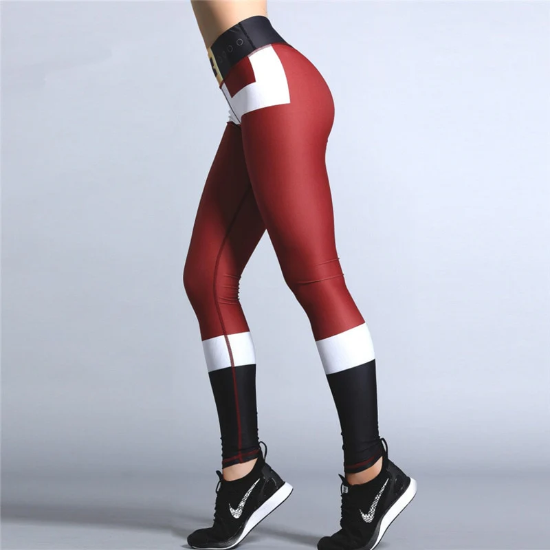 Christmas Leggings Women Sexy High Waist Skinny Leggins Fitness Legging Ladies Printed Workout Leggings Stretch Trousers Pants - Image 7