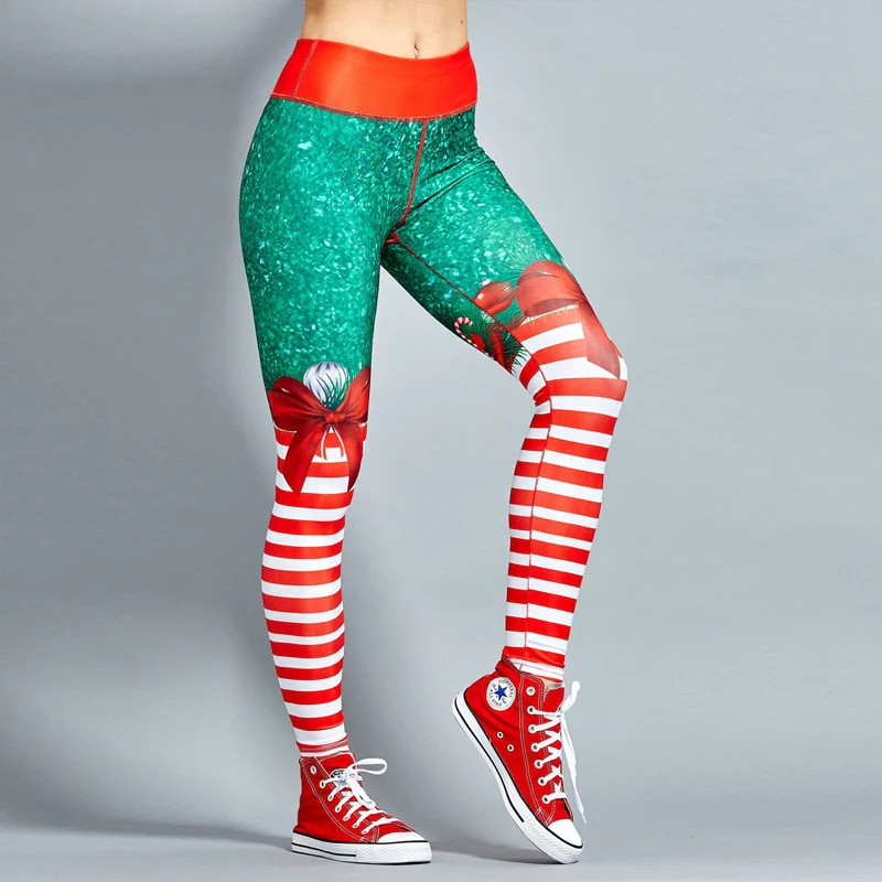Christmas Leggings Women Sexy High Waist Skinny Leggins Fitness Legging Ladies Printed Workout Leggings Stretch Trousers Pants - Image 8