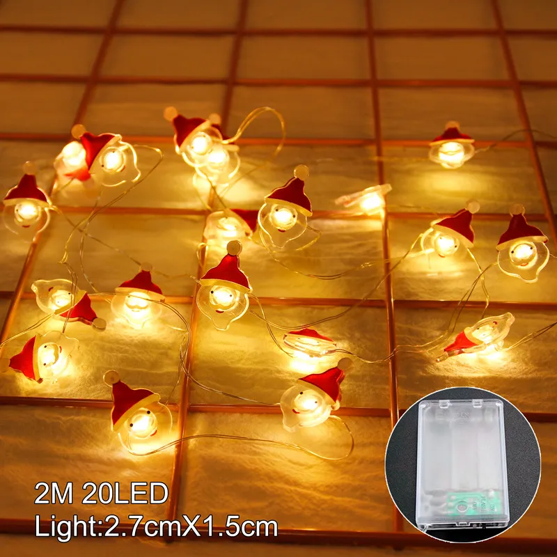 Christmas Tree String Lights Santa Claus Snowman Elk Garland 2023 Christmas Decorations for Home Xmas Ornaments Navidad New Year - Image 11
