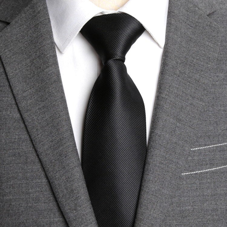classic men business formal wedding tie 8cm stripe neck tie fashion shirt dress accessories - Image 11