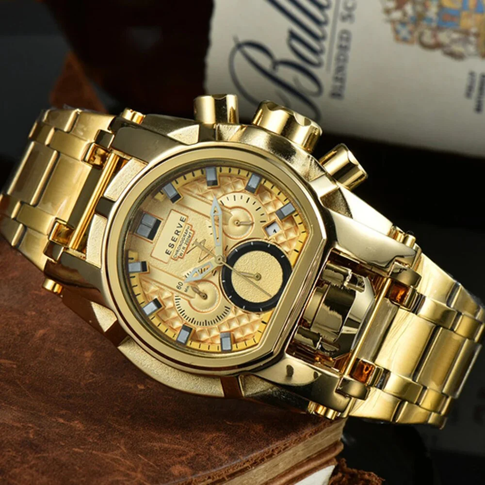 Classic Undefeated Mens Watches Reserve Bolt Zeus Chronograph Invincible Watch Original Stainless Steel Clocks Relogio Masculino - Image 11
