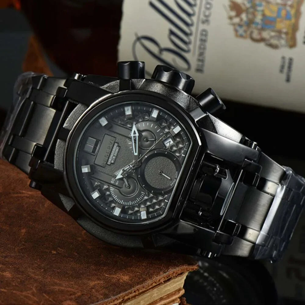Classic Undefeated Mens Watches Reserve Bolt Zeus Chronograph Invincible Watch Original Stainless Steel Clocks Relogio Masculino - Image 5
