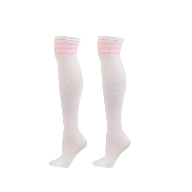 Classic wild stripes Fashion Three Bars Knee Socks Dance Pantyhose Stockings Breathable College style High-Top Women's Socks - Image 7