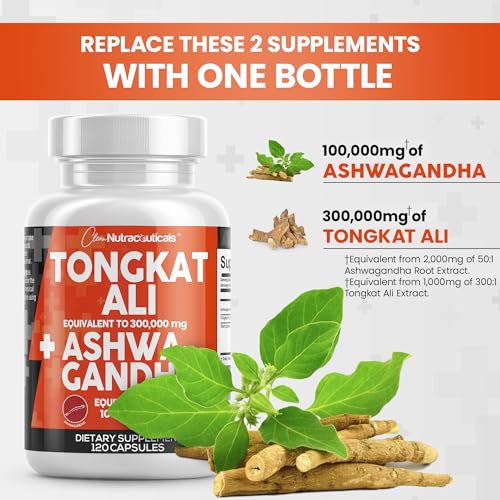 Clean Nutraceuticals Shilajit Supplement 10,000mg with Sea Moss 6000mg, Ashwagandha 6000mg, Tongkat Ali, Boron, Magnesium - Fulvic Acid Capsules for Men - 90 Count - Image 7