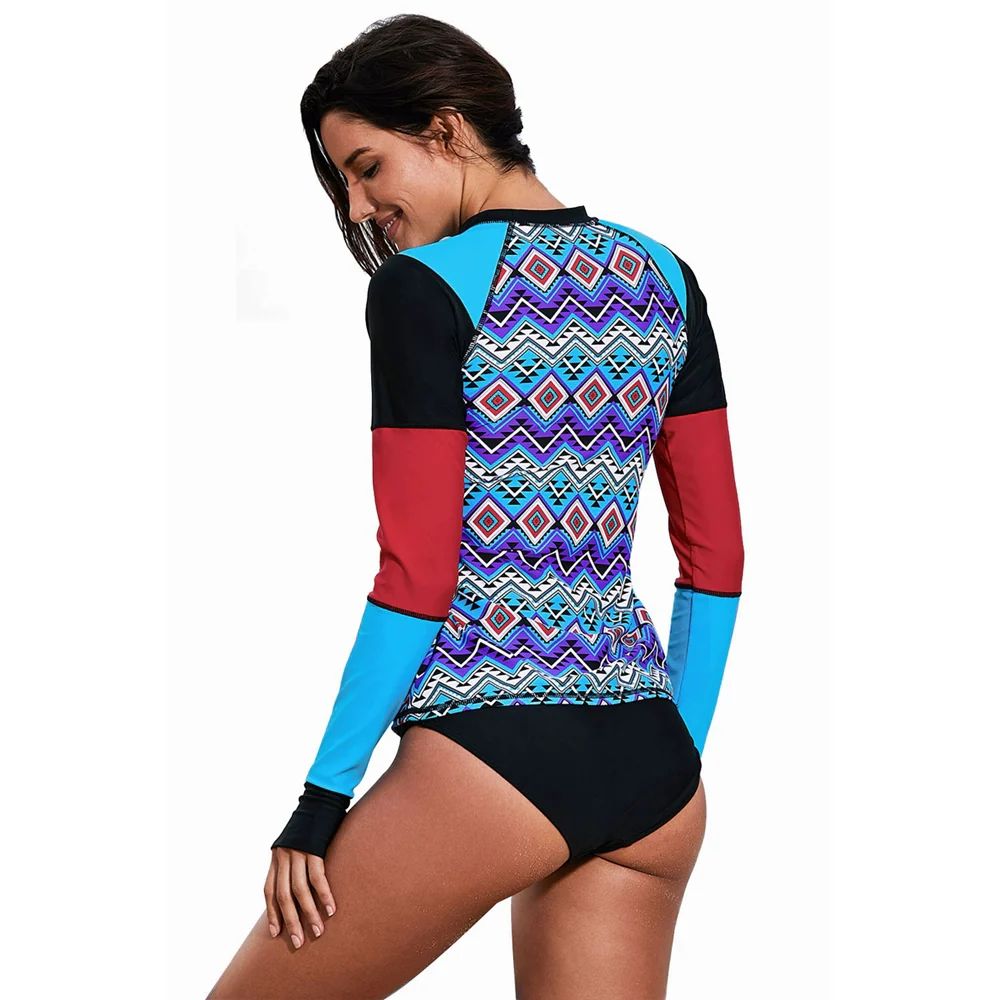 Clearance Special Offer 19.9 Surfing Suit One-Piece Set Female Fashion New Print Slimming Pullover Hot Spring Bathing Suit 410922 - Image 5