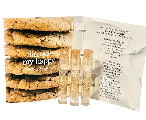 Clinique My Happy Cookies & Kisses Eau de Parfum Sample Vial 0.05 fl oz / 1.5 ml - 3 piece set - Image 4