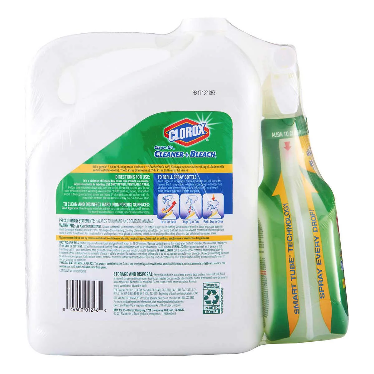 Clorox Clean-Up Cleaner Spray with Bleach and Refill Combo, 32 Ounce Spray Bottle + 180 Ounce Refill (1 Combo Pack) - Image 2