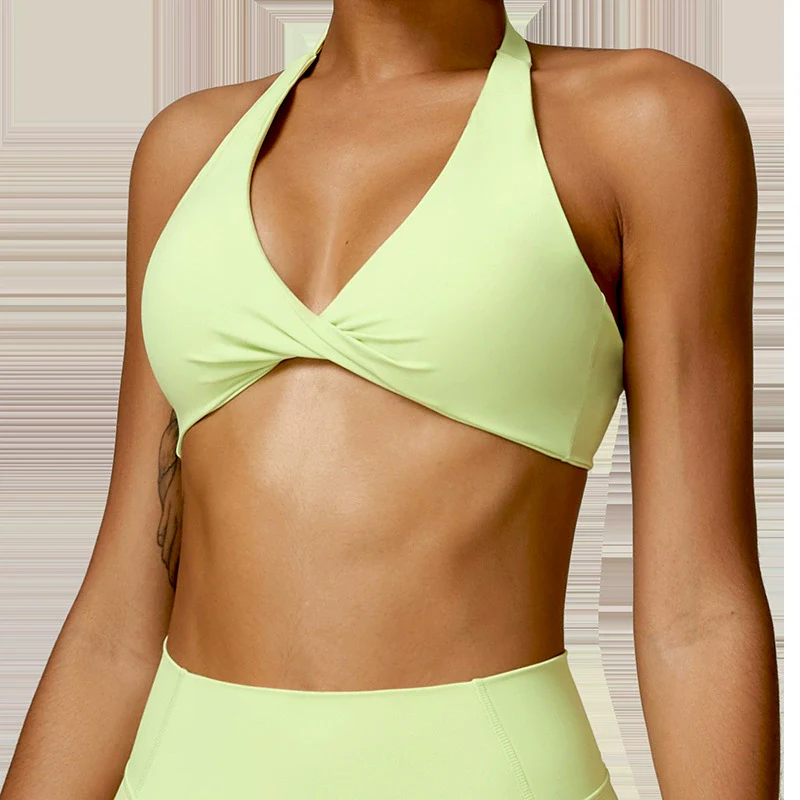 Cloud Sense Halterneck Backless Bra Outdoor Sports Yoga - Image 7