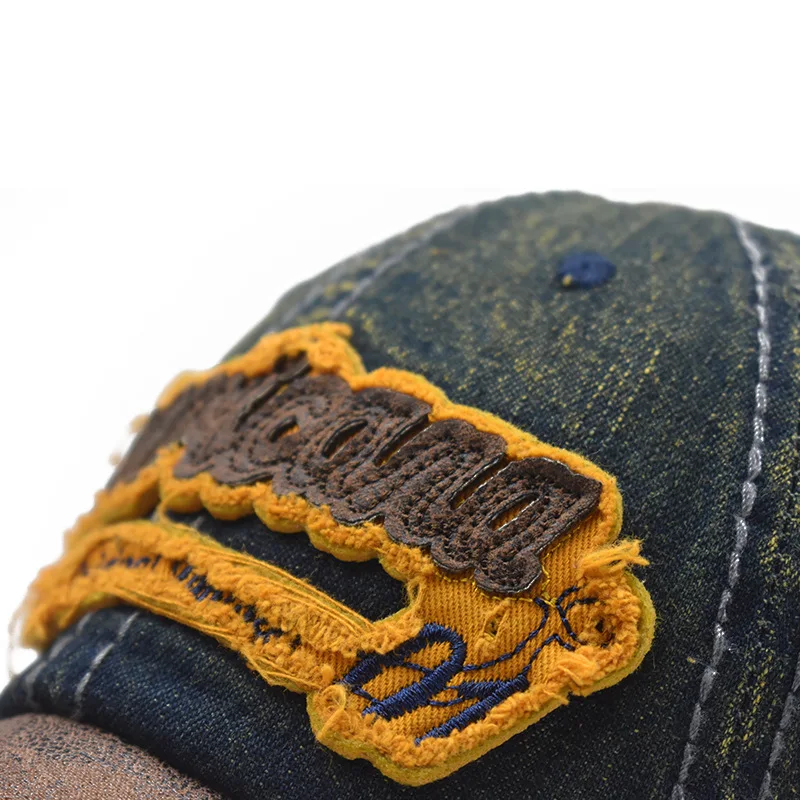 CNTANG Summer Denim Baseball Cap Men's Fashion Embroidered Letter Cotton Caps Snapback Men Outdoor Casual Hip Hop Hat Adjustable - Image 5