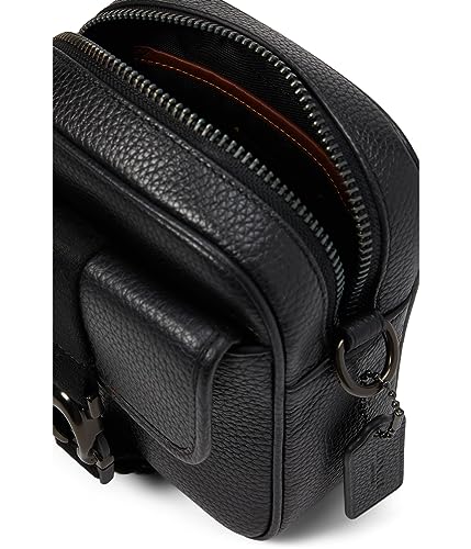 Coach Mens Beck Crossbody in Pebble Leather, Black - Image 3