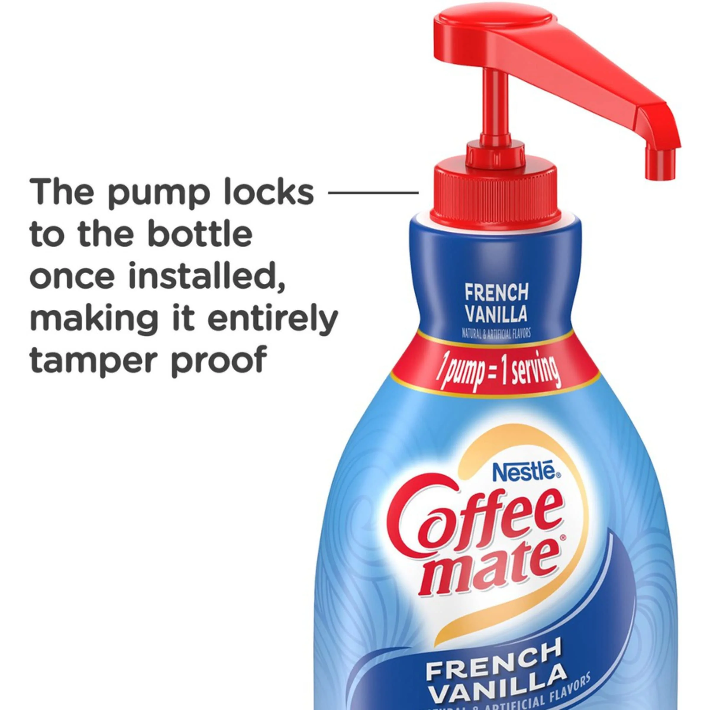 Coffee mate French Vanilla Liquid Concentrate, 1.5 Liter Pump Bottle (Pack of 3) with By The Cup Coffee Scoop - Image 5