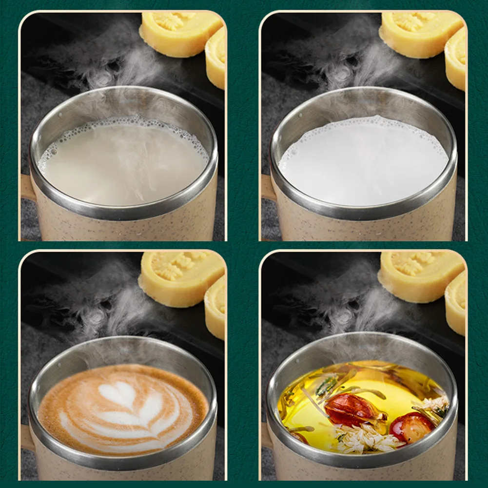 Coffee Mugs Stainless Steel Cup Anti-scalding Double-layer For Children Insulated Cup Milk Tea Water Bottle Shatterproof - Image 5