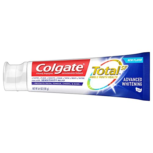 Colgate Total SF Advanced Whitening Toothpaste, 6.4 Ounce (Pack of 5) - Image 2